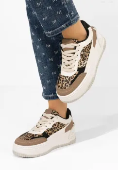 Sneakers dama Jolyna leopard imagine