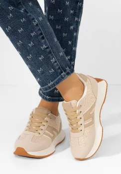 Sneakers dama Karole bej imagine