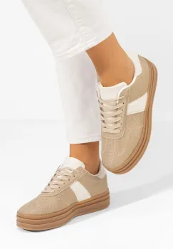Sneakers dama Lakesha bej imagine