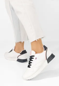 Sneakers dama Linny albi imagine