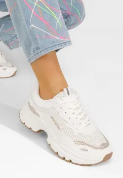 Sneakers dama Marylin albi imagine