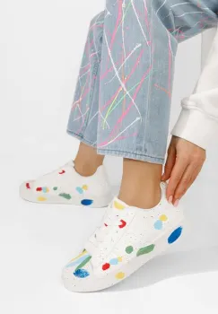 Sneakers dama Nevara albi imagine