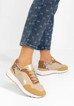Sneakers dama Pandorra bej imagine