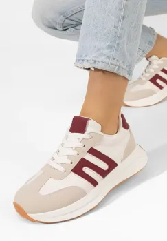 Sneakers dama Roksana V2 bej imagine