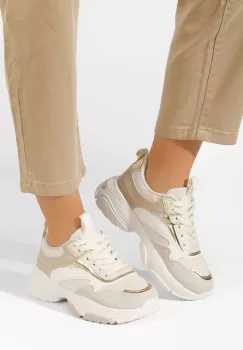 Sneakers dama Sidevena bej imagine