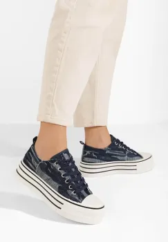 Tenisi cu platforma Alethea V3 denim imagine