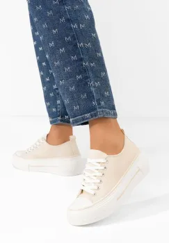 Tenisi cu platforma Antio bej imagine