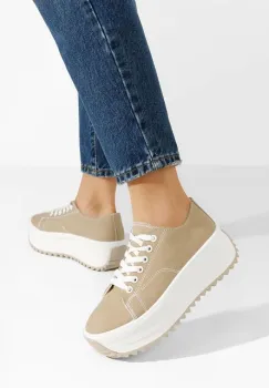 Tenisi cu platforma Roselina kaki imagine