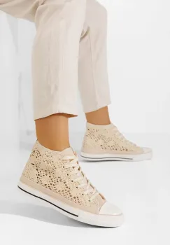 Tenisi inalti dama Miyana V4 bej imagine