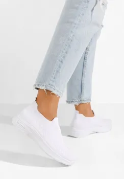 Tenisi Slip-On Dissora albi imagine